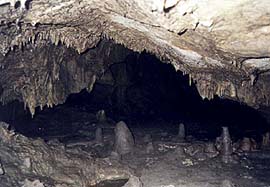 [ Picture: Stalactites and stalagmites ]
